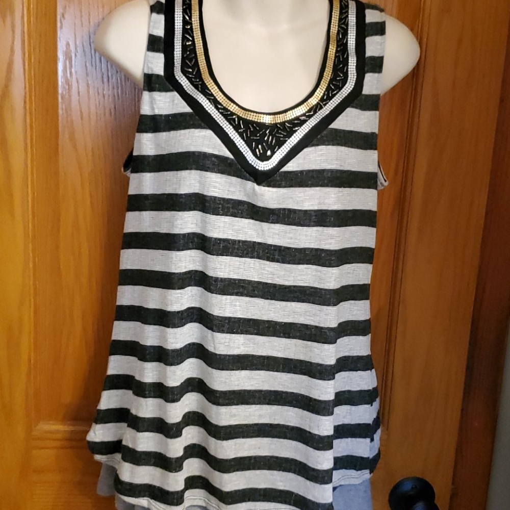Bobeau striped top